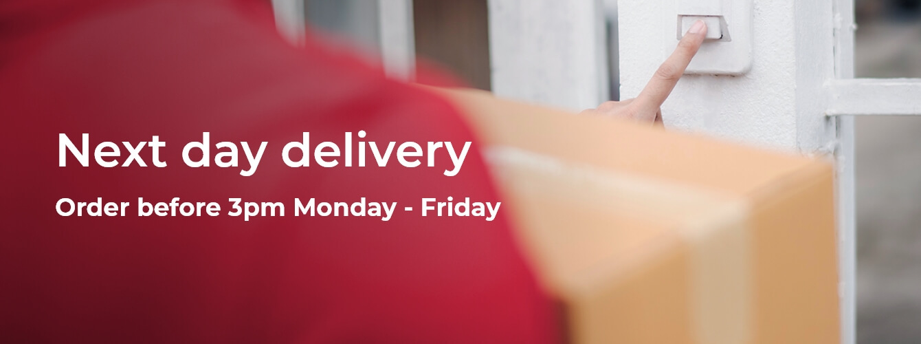 If you place your order before 3pm, we'll delivery it the very next day. Find out more